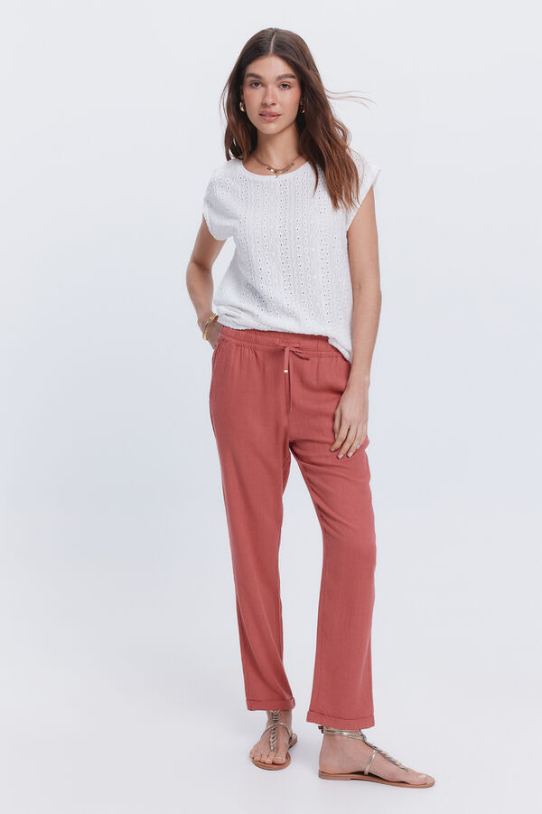 Milano T-shirt bimat&eacute;ria Branco