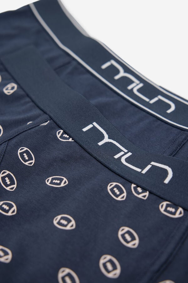 Milano Pack boxer liso y estampado Navy