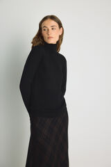 Milano Jersey cuello cisne Negro
