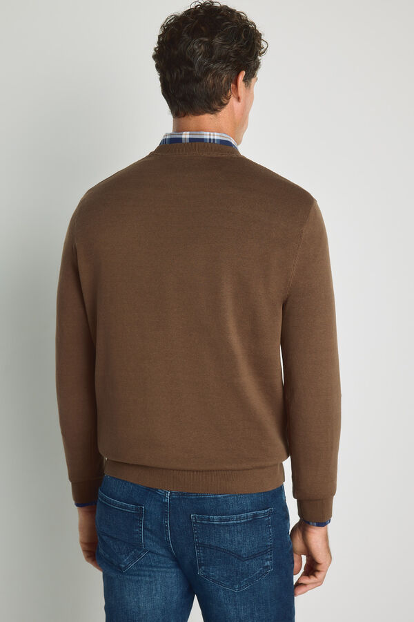 Milano Jersey cuello caja Beige