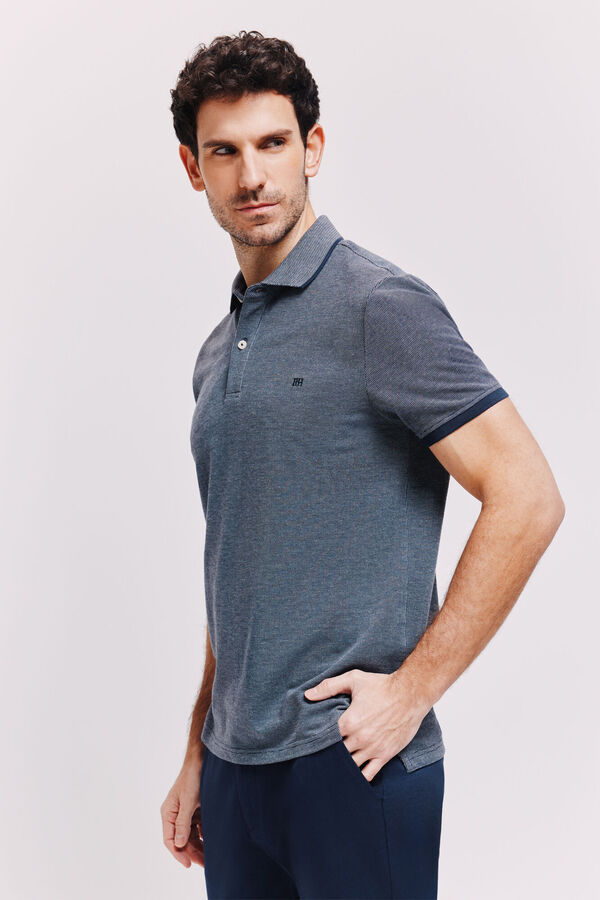 Pedro del Hierro Polo manga corta Navy