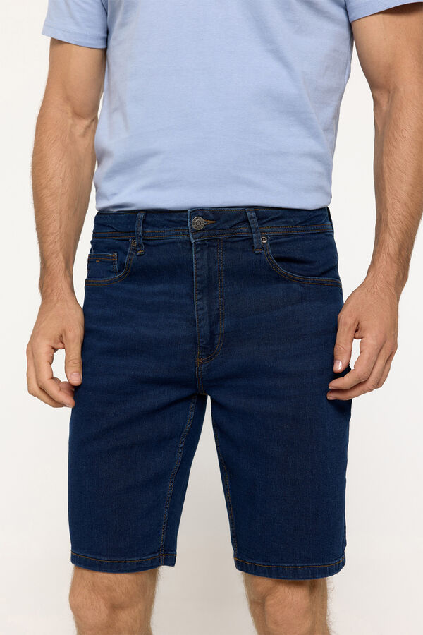 Milano Bermuda Denim Slim. Azul
