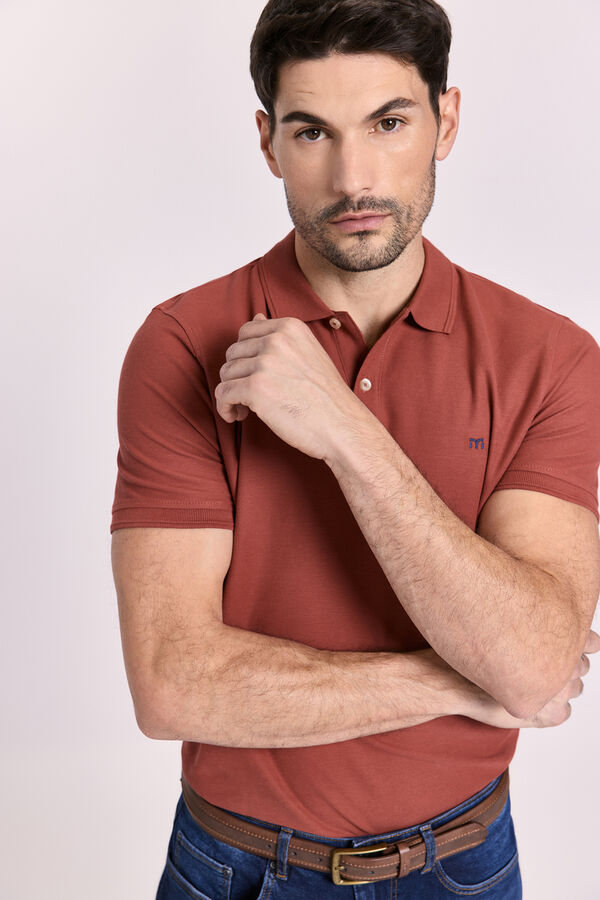 Milano Polo manga corta Vino