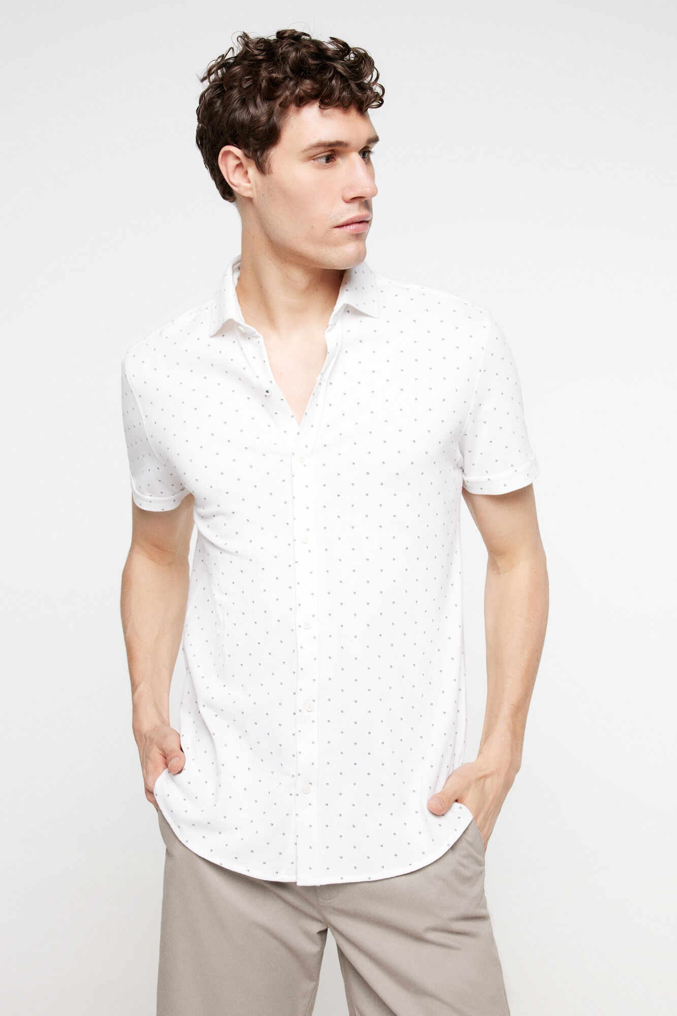 Milano Camisa Piqu&eacute; estampada