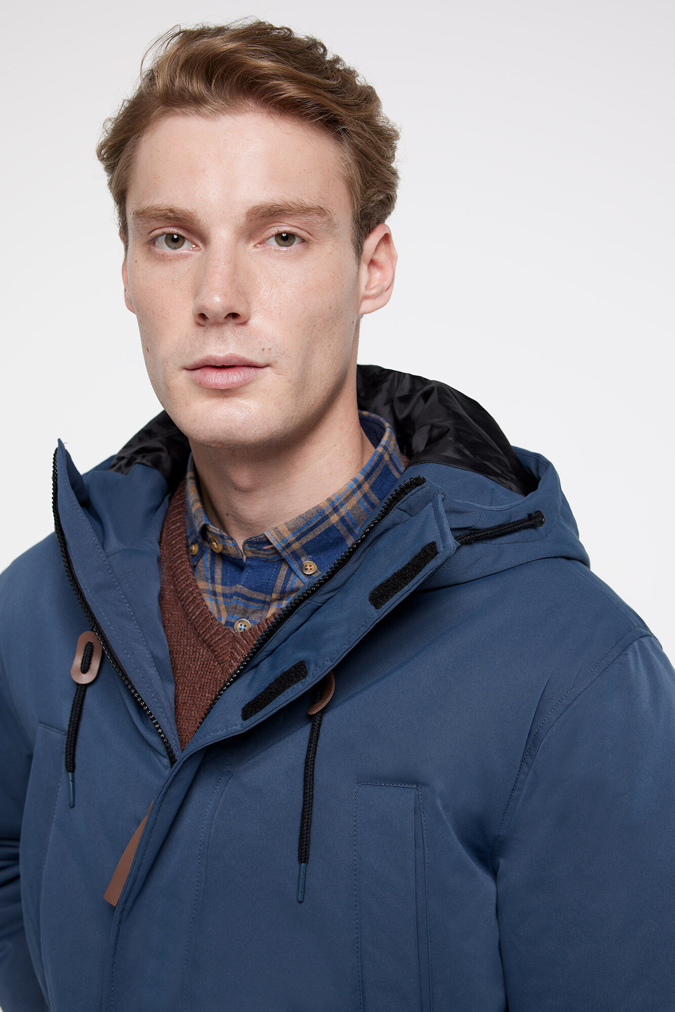 Milano Parka com capuz qualidade nylon