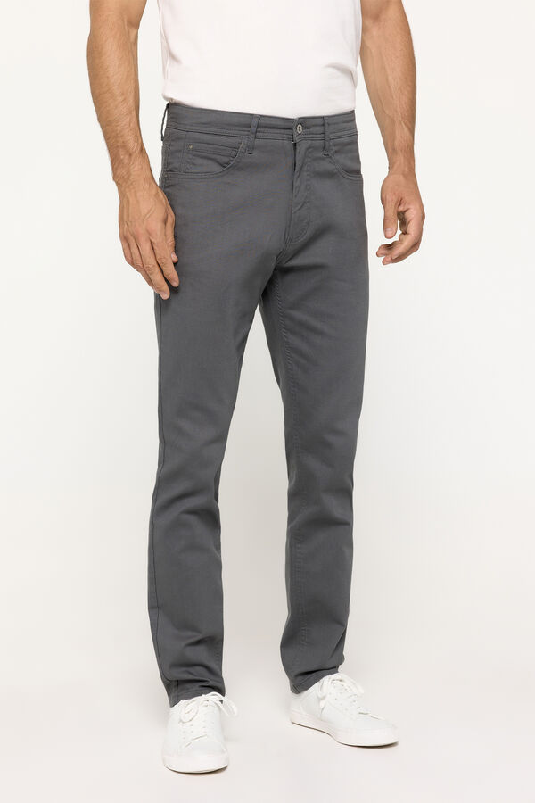 Milano Calças com 5 bolsos Cinza medio
