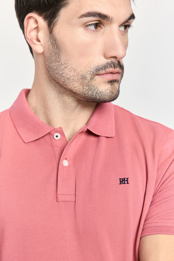 Pedro del Hierro Polo b&aacute;sico manga curta Vinho