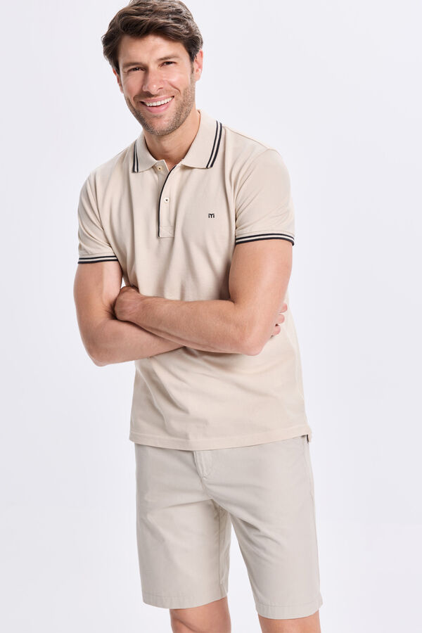 Milano Polo Tips Bege