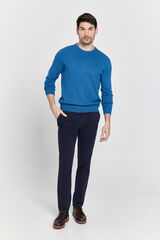 Pedro del Hierro Camisola básica gola caixa Azul