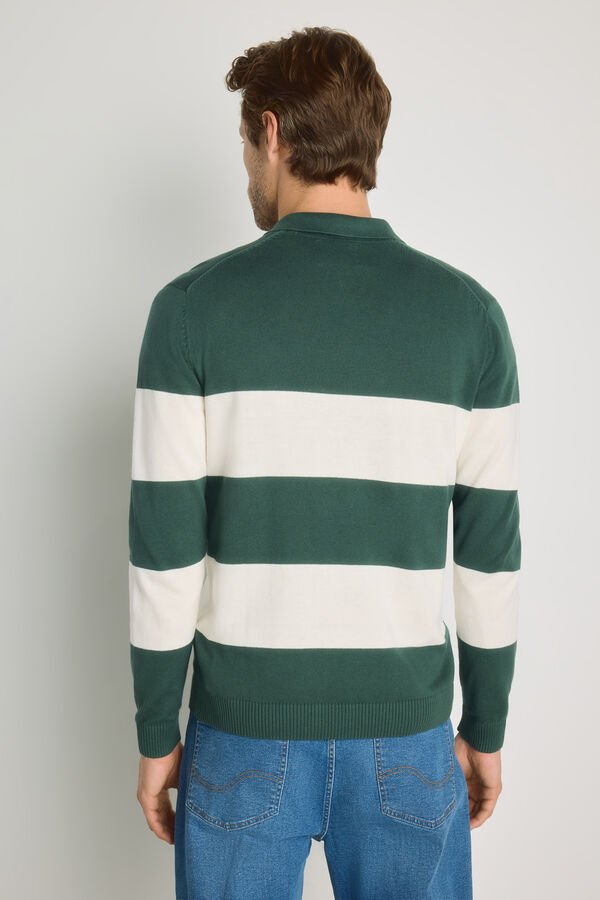 Springfield Camisola gola polo Verde