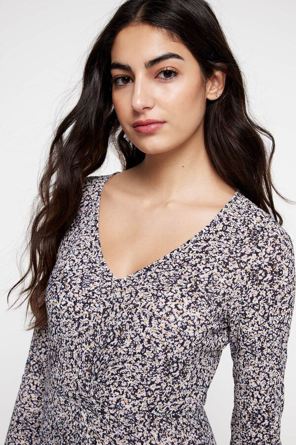 Milano Vestido largo estampado Tostado