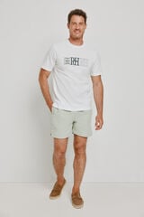 Pedro del Hierro Fato de banho liso C&aacute;qui m&eacute;dio