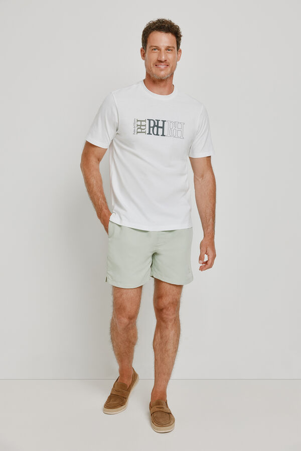 Pedro del Hierro Fato de banho liso C&aacute;qui m&eacute;dio