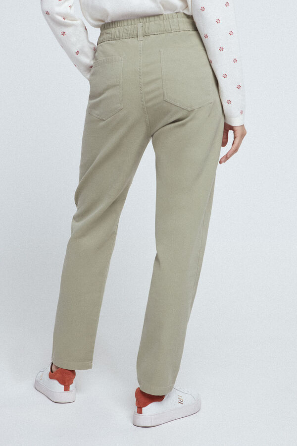 Fifty Outlet Pantalon Confort Color Verde
