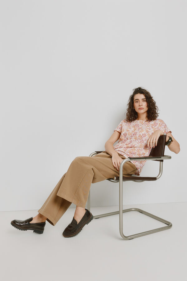 Milano T-shirt estampada de manga curta Marfim