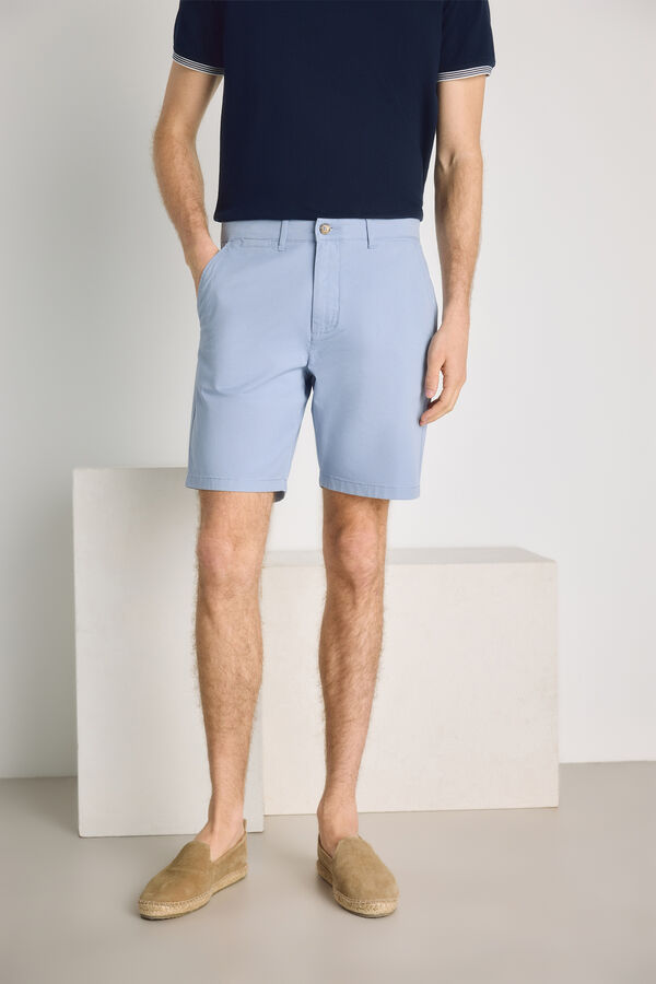 Pedro del Hierro Bermuda lisa Azul Claro