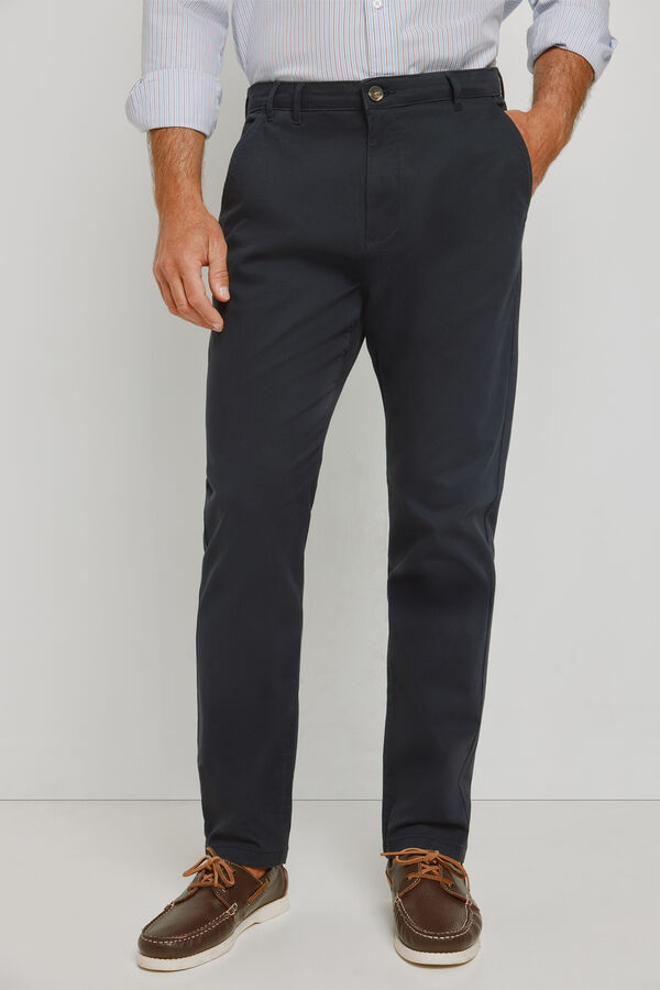 Springfield Cal&ccedil;as chino regular fit Marinho