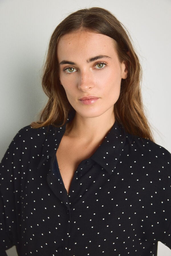 Milano Camisa estampada Preto