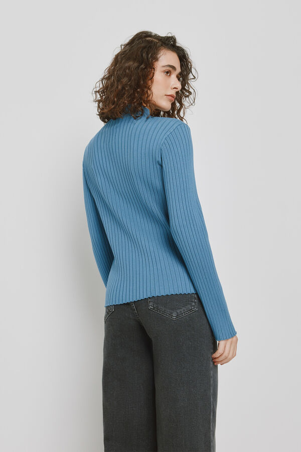 Milano Jersey cuello perkins Azul