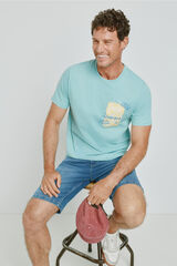 Milano T-shirt de manga curta Azul