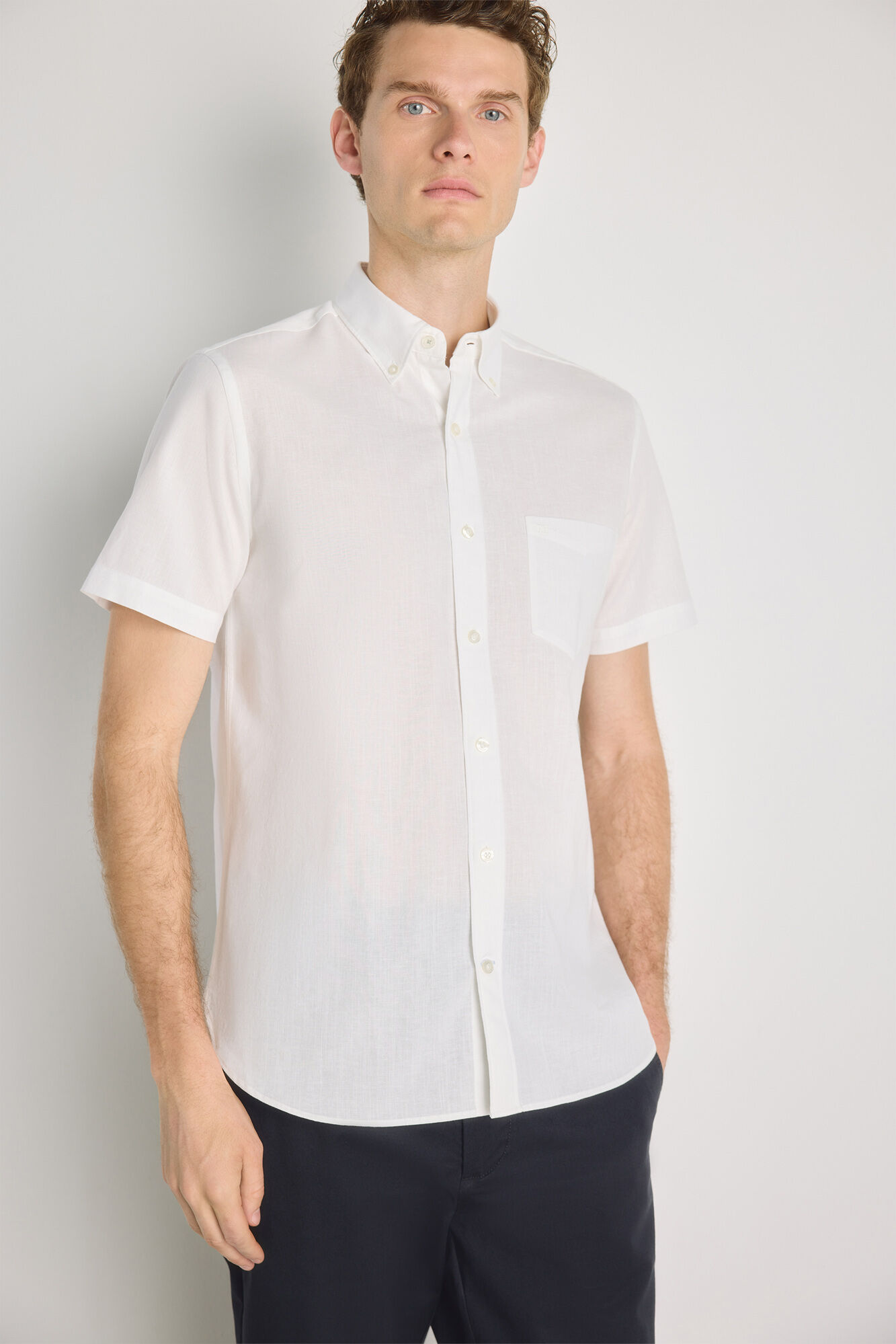 Pedro del Hierro Camisa lisa manga corta