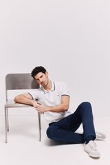 Pedro del Hierro Polo manga curta Branco