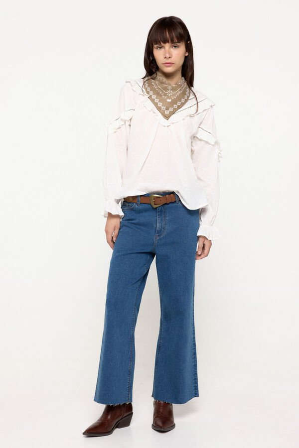 Milano Blusa Popelin Blanco