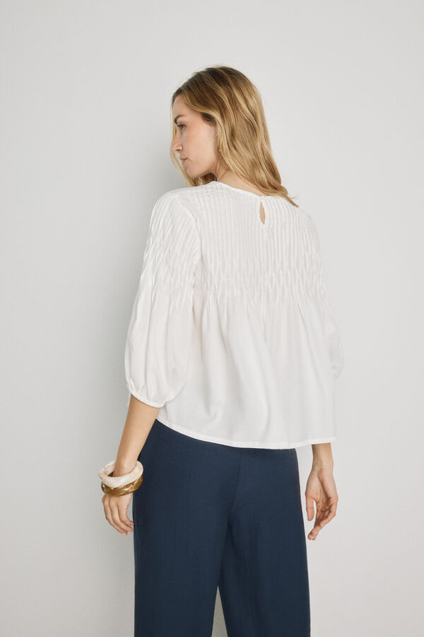 Milano Blusa gola redonda Branco