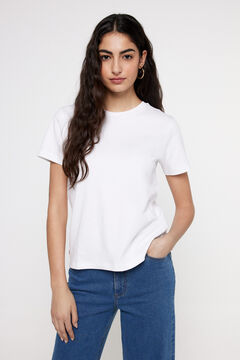Fifty Outlet T-shirt heavy cotton botões Branco