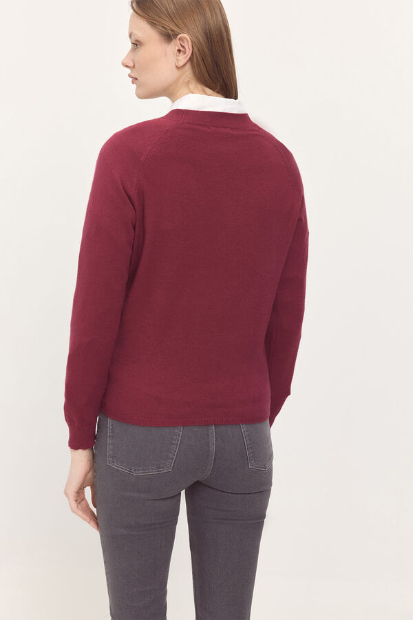 Milano Camisola de viscose com estrutura na frente Rosa