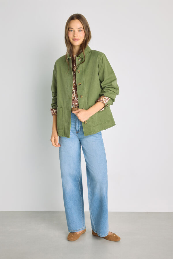 Milano Casaco denim colorido Verde