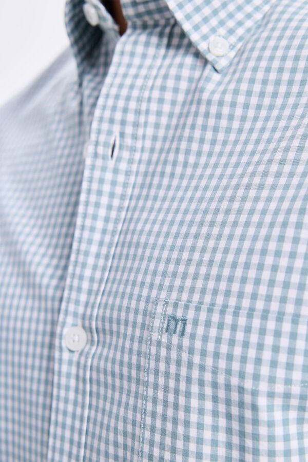 Milano Camisa Twill Cuadros Estampado verde