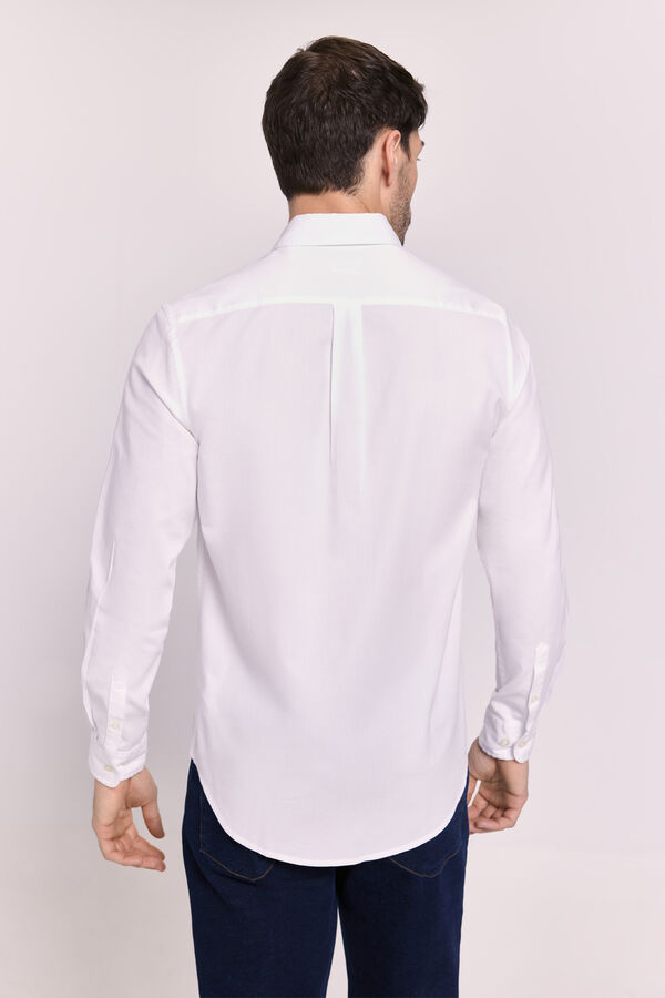 Milano Camisa lisa relaxed fit Blanco