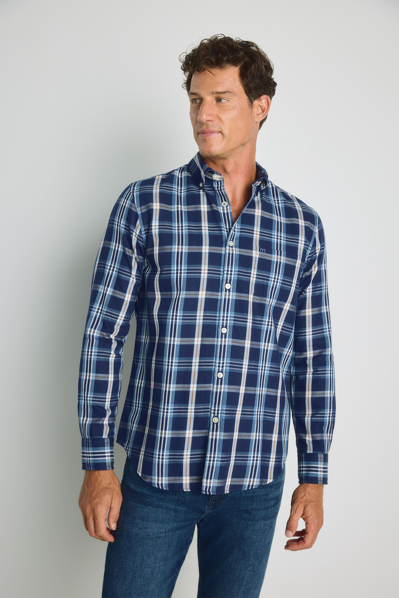 Milano Camisa cuadros manga larga