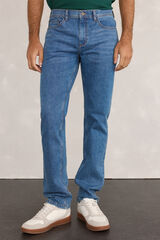 Pedro del Hierro Denim calça regular Azul