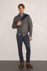 Milano Cardigan canelado Cinzento oscuro