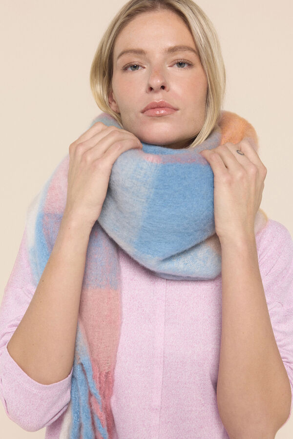 Milano Bufanda colores pastel natural