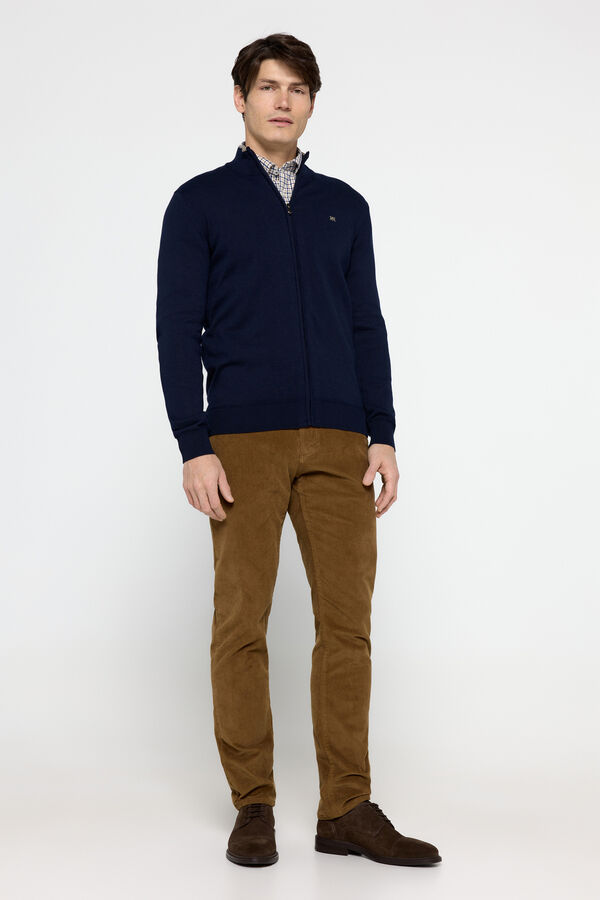 Pedro del Hierro C&aacute;rdigan PDH con cremallera Navy