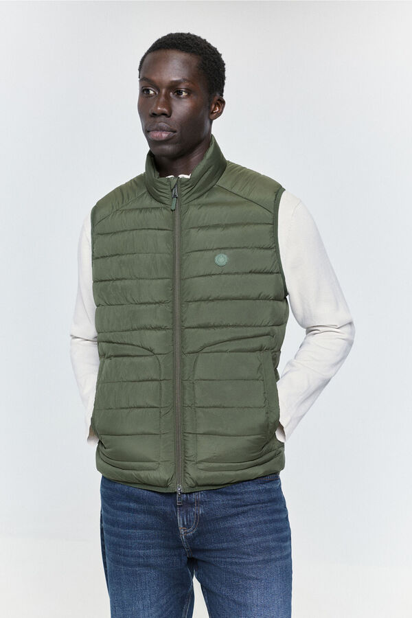 Springfield Colete acolchoado ultraleve C&aacute;qui m&eacute;dio