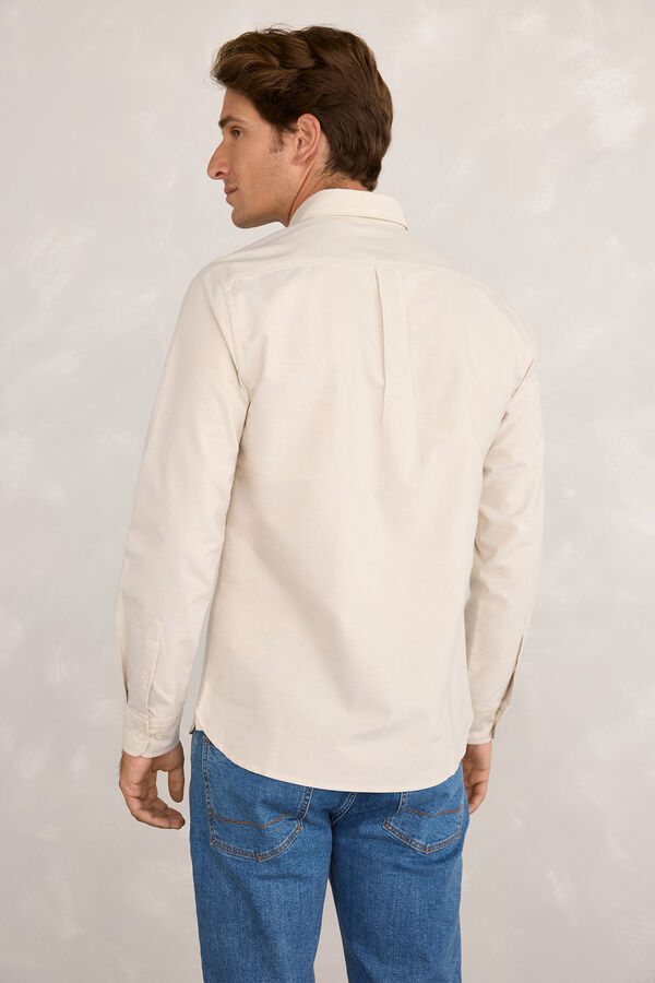 Pedro del Hierro Camisa Sport Oxford Beige