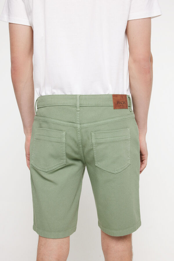 Fifty Outlet Bermuda Denim Estructura. Verde