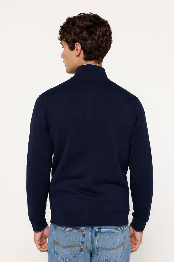 Milano Chaqueta Punto Cremallera Navy