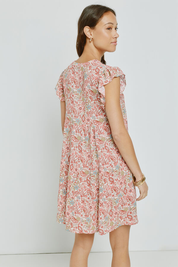 Milano Vestido corto estampado Rojo/Coral