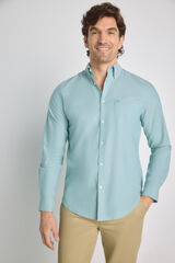 Milano Camisa lisa manga larga Azul