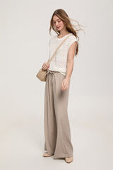 Milano Top colete de crochet Marfim