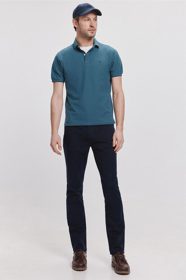 Pedro del Hierro P&oacute;lo Pedro Del Hierro Estampado verde