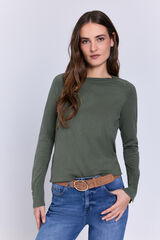 Milano Camisola gola redonda C&aacute;qui escuro