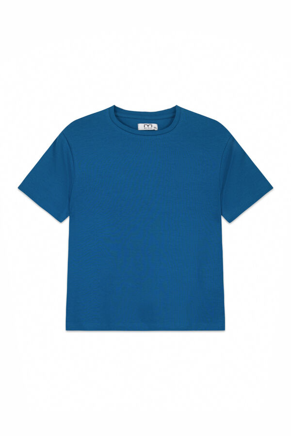 Milano T-shirt de manga curta Azul turquesa