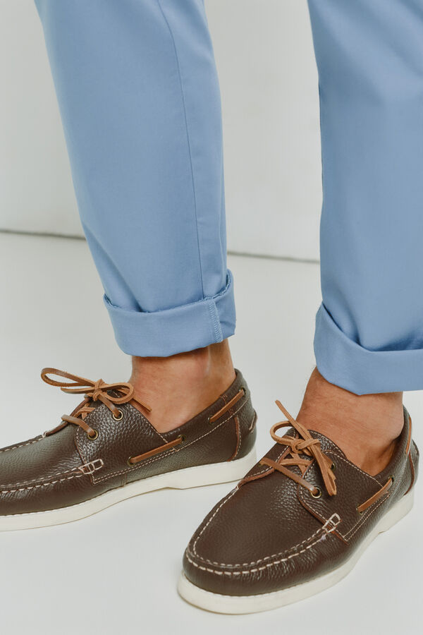 Milano Cal&ccedil;as chino tapered Azul claro