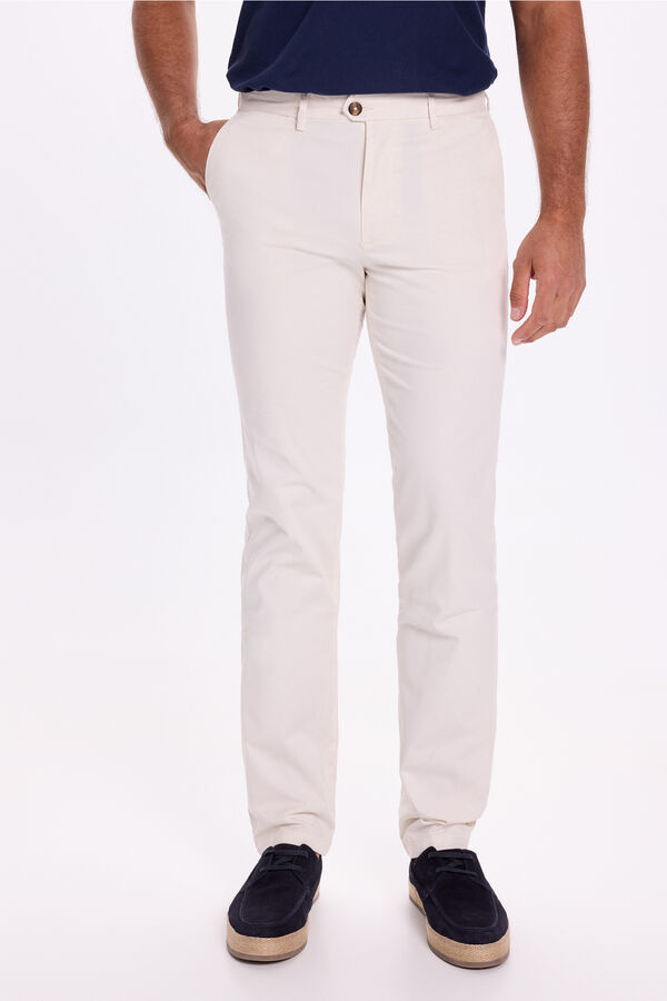 Milano Chino Liso Vestir Beige